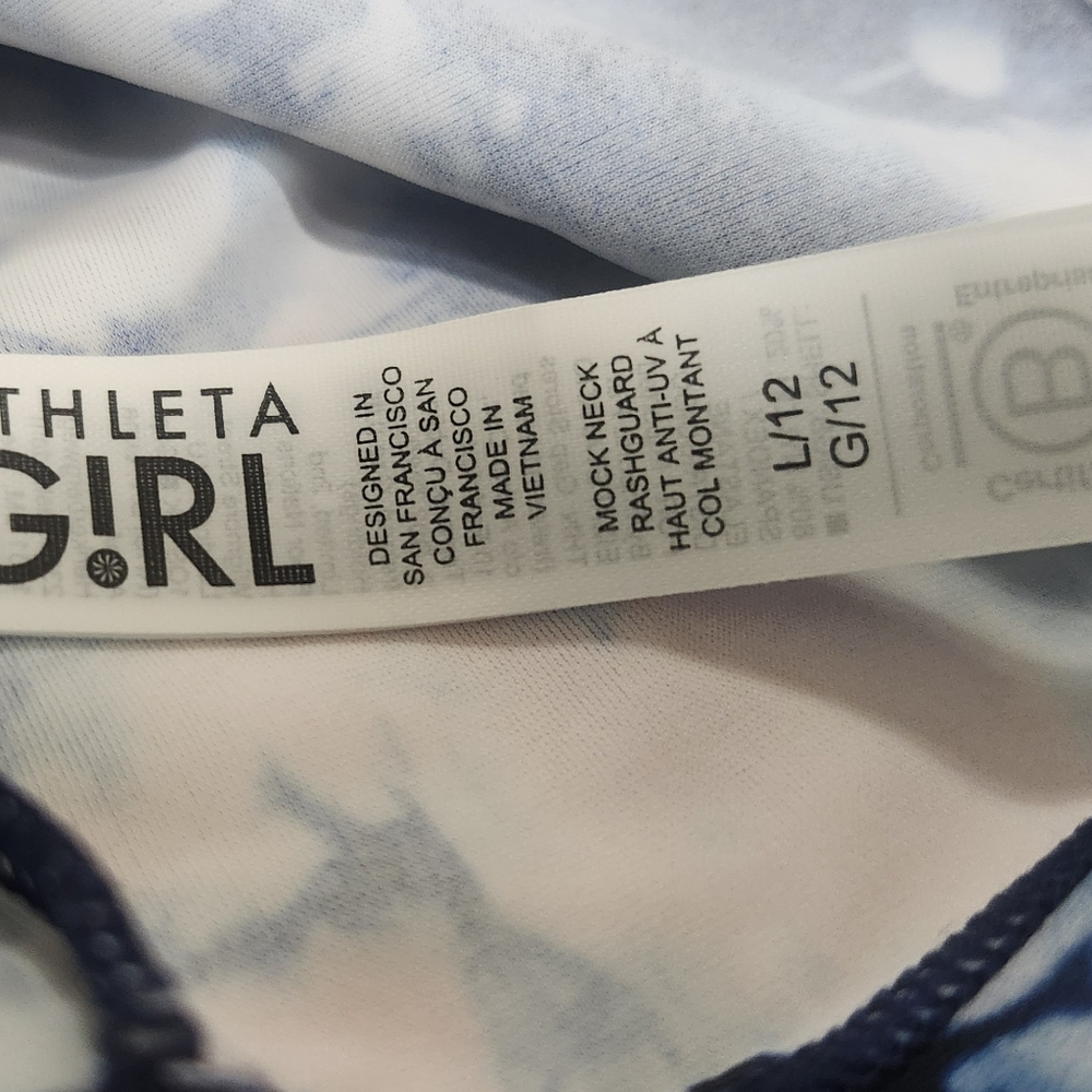 Athlete Girl Mock swim top size Large/12 - Picture 3 of 6